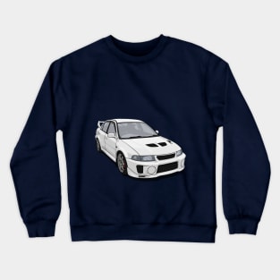 Evo 5 white Crewneck Sweatshirt